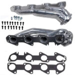 قطعة نظام عادم BBK Performance - Dodge Challenger Charger 5.7 Hemi 1-3/4 Shorty Exhaust Headers Polished Silver Ceramic 09-24