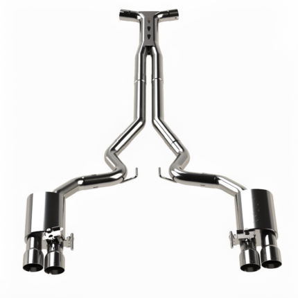أنابيب توصيل العادم Kooks Headers - 3" SS Connection-Back ULTRA X Touring Exhaust w/SS Tips. 18-26 Mustang GT 5.0L