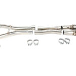أنابيب توصيل العادم Kooks Headers - 3" SS Catted X-Pipe. 2006-2013 Z06/ZR1 Corvette. Connects to OEM Exhaust.