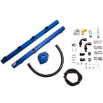 قطعة نظام وقود BBK Performance - Ford Mustang GT High Flow Billet Aluminum Fuel Rails 96-98