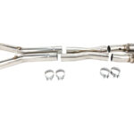 أنابيب توصيل العادم Kooks Headers - 3" SS Catted X-Pipe. 2009-2013 Corvette 6.2L. Connects to OEM.