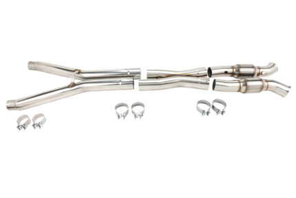 أنابيب توصيل العادم Kooks Headers - 3" SS Catted X-Pipe. 2009-2013 Corvette 6.2L. Connects to OEM.