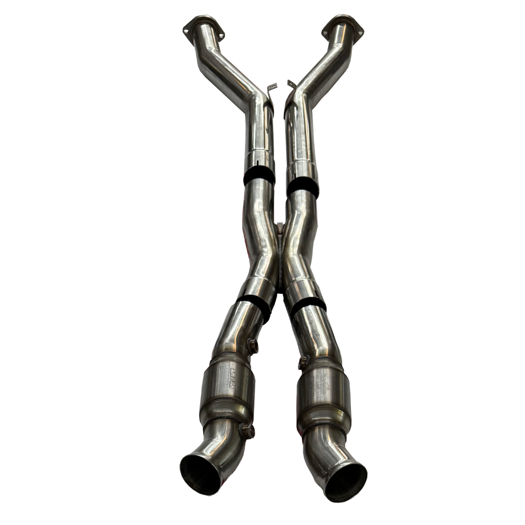 Full 3" SS Catted X-Pipe. 1997-2004 Corvette. Requires Kooks Headers. Full 3" SS Catted X-Pipe. 1997-2004 Corvette. Requires Kooks Headers.