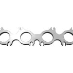 F.B./LT1 SBC Header Flange - 3/8" Thick Stainless. Ports for 1-3/4" Primaries
