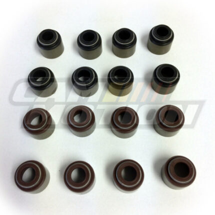 نوابض ومكونات الصمامات | Cam Motion - LS Valve Seals For Dual Valve Springs & Factory Guides, Set of 16
