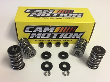 نوابض ومكونات الصمامات | Cam Motion - LS .660" Dual Valve Spring Kit with Premium Polished Springs & Steel Retainers (Discontinued See VSK142803)