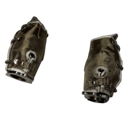 أنابيب توصيل العادم Kooks Headers - OEM x 3" C8 Z06 5" Ultra-GREEN Conn. w/Blankets