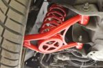 A-arms, lower, spring pocket, non-adj, poly, tall ball joint BMR Suspension لـ Mustang 1994-2004