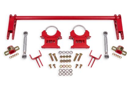 Anti-roll bar kit, rear, weld-on, hollow 1.25", w/ tailpipes BMR Suspension لـ Mustang 1979-2004