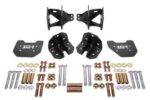Coilover conversion kit, rear, non-adjustable shock mount, with CAB BMR Suspension لـ Mustang 1979-2004