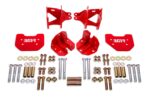 Coilover conversion kit, rear, non-adjustable shock mount, with CAB BMR Suspension لـ Mustang 1979-2004