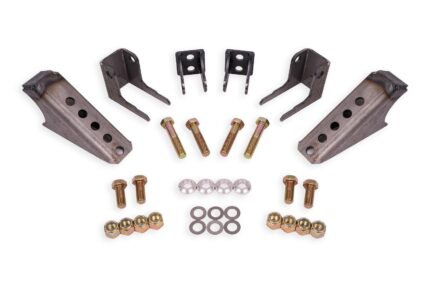 Coilover conversion kit, rear, adjustable shock mt, weld-in BMR Suspension لـ Mustang 1979-2004