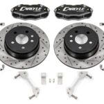 Brake Kit for 15" Conversion, Black Calipers, Non-Redeye BMR Suspension لـ Dodge Charger 2006-2023