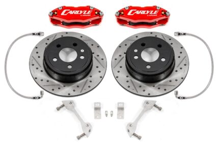 Brake Kit for 15" Conversion, Red Calipers, Non-Redeye BMR Suspension لـ Dodge Charger 2006-2023