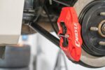 Brake Kit for 15" Conversion, Solid Rotors, Red Calipers BMR Suspension for Chevy Camaro 2016-2024