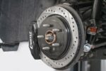 Brake Kit for 15" Conversion, Drilled and Slotted Rotors, Black Calipers BMR Suspension for Chevy Camaro 2016-2024