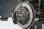 Brake Kit for 15" Conversion, Drilled and Slotted Rotors, Black Calipers BMR Suspension for Chevy Camaro 2016-2024