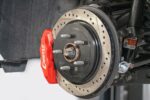 Brake Kit for 15" Conversion, Drilled and Slotted Rotors, Red Calipers BMR Suspension for Chevy Camaro 2016-2024
