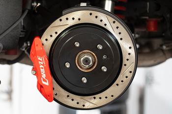 Brake Calipers Only for 15" Conversion Kit, Red BMR Suspension لـ Pontiac G8 2008-2009