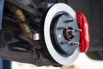 Brake Kit for 15" Conversion, Solid Rotors, Red Calipers BMR Suspension لـ Corvette 1997-2004