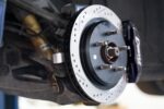 Brake Kit for 15" Conversion, Drilled and Slotted Rotors, Black Calipers BMR Suspension لـ Corvette 1997-2004