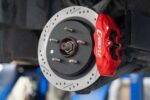 Brake Kit for 15" Conversion, Drilled and Slotted Rotors, Red Calipers BMR Suspension for Corvette 2005-2013
