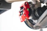 Brake Kit for 15" Conversion, Drilled and Slotted Rotors, Red Calipers BMR Suspension for Corvette 2005-2013