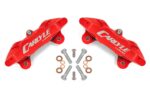 Brake Calipers Only for 15" Conversion Kit, Red BMR Suspension لـ Corvette 1997-2004