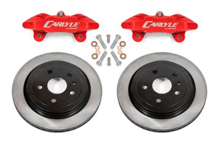 Brake Kit for 15" Conversion, Solid Rotors, Red Calipers BMR Suspension for Corvette 2014-2019