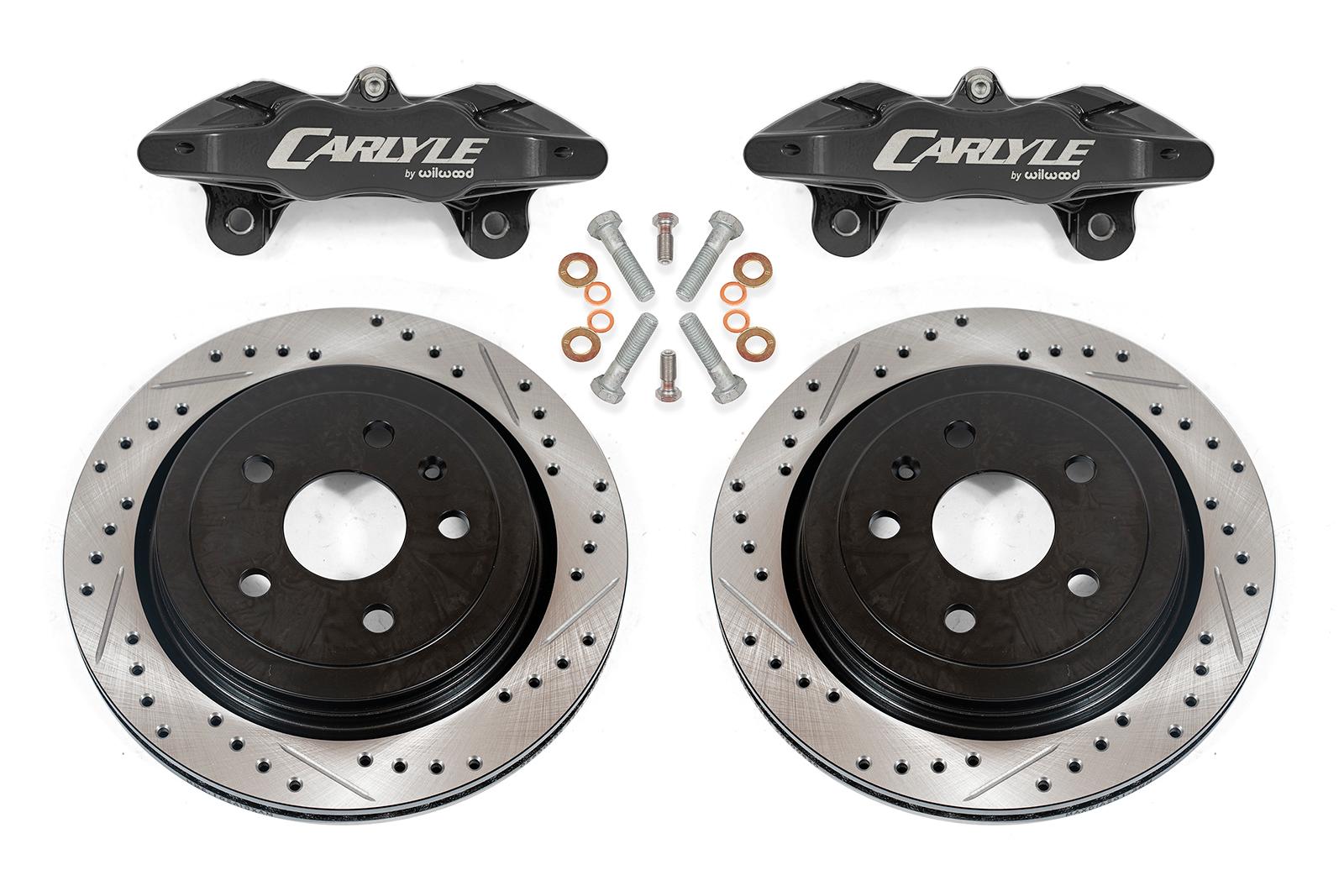 Brake Kit for 15" Conversion, Drilled and Slotted Rotors, Black Calipers BMR Suspension for Corvette 2014-2019 Brake Kit for 15" Conversion, Drilled and Slotted Rotors, Black Calipers BMR Suspension for Corvette 2014-2019