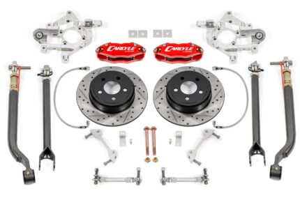 15" Conversion Kit by Carlyle Racing, Red Calipers, Non-Redeye BMR Suspension لـ Dodge Charger 2006-2023