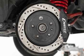 15" Conversion Kit by Carlyle Racing, Drilled and Slotted Rotors, Black Calipers BMR Suspension لـ Pontiac G8 2008-2009