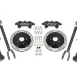 15" Conversion Kit by Carlyle Racing, Drilled and Slotted Rotors, Black Calipers BMR Suspension for Chevy Camaro 2010-2015