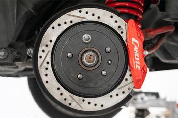 15" Conversion Kit by Carlyle Racing, Drilled and Slotted Rotors, Red Calipers BMR Suspension لـ Pontiac G8 2008-2009