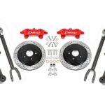 15" Conversion Kit by Carlyle Racing, Drilled and Slotted Rotors, Black Calipers BMR Suspension for Chevy Camaro 2010-2015
