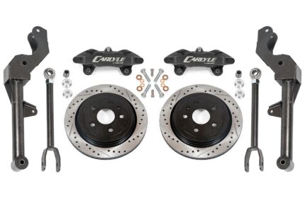 15" Conversion Kit by Carlyle Racing, Drilled and Slotted Rotors, Black Calipers BMR Suspension لـ Chevy Camaro 2010-2015