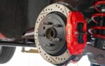 15" Conversion Kit by Carlyle Racing, Drilled and Slotted Rotors, Red Calipers BMR Suspension for Chevy Camaro 2010-2015