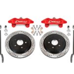 15" Conversion Kit by Carlyle Racing, Drilled and Slotted Rotors, Red Calipers BMR Suspension for Chevy SS 2014-2017