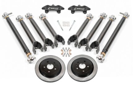 15" Conversion Kit by Carlyle Racing, Solid Rotors, Black Calipers BMR Suspension لـ Chevy Camaro 2016-2024