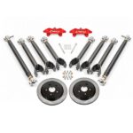 15" Conversion Kit by Carlyle Racing, Solid Rotors, Red Calipers BMR Suspension لـ Chevy Camaro 2016-2024