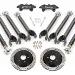 15" Conversion Kit by Carlyle Racing, Drilled and Slotted Rotors, Black Calipers BMR Suspension لـ Chevy Camaro 2016-2024