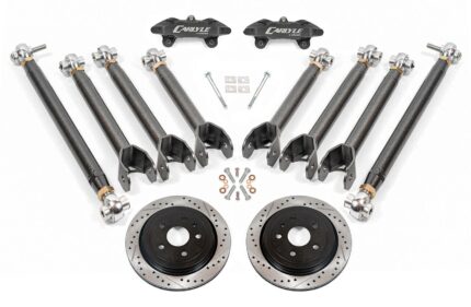 15" Conversion Kit by Carlyle Racing, Drilled and Slotted Rotors, Black Calipers BMR Suspension لـ Chevy Camaro 2016-2024