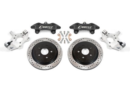 15" Conversion Kit by Carlyle Racing, Drilled and Slotted Rotors, Black Calipers BMR Suspension لـ Corvette 1997-2004