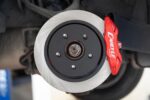15" Conversion Kit by Carlyle Racing, Drilled and Slotted Rotors, Red Calipers BMR Suspension لـ Corvette 1997-2004