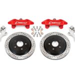 15" Conversion Kit by Carlyle Racing, Drilled and Slotted Rotors, Red Calipers BMR Suspension لـ Corvette 1997-2004