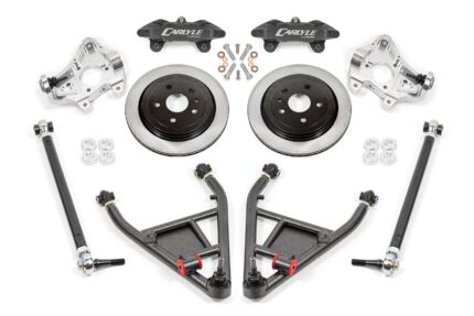 15" Conversion Kit by Carlyle Racing, Solid Rotors, Black Calipers BMR Suspension لـ Corvette 2014-2019