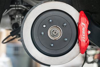 15" Conversion Kit by Carlyle Racing, Solid Rotors, Red Calipers BMR Suspension لـ Corvette 2014-2019