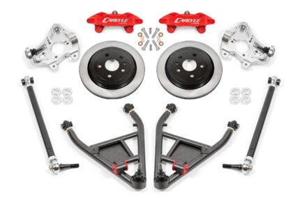 15" Conversion Kit by Carlyle Racing, Solid Rotors, Red Calipers BMR Suspension لـ Corvette 2014-2019