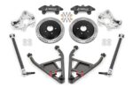 15" Conversion Kit by Carlyle Racing, Drilled and Slotted Rotors, Black Calipers BMR Suspension لـ Corvette 2014-2019