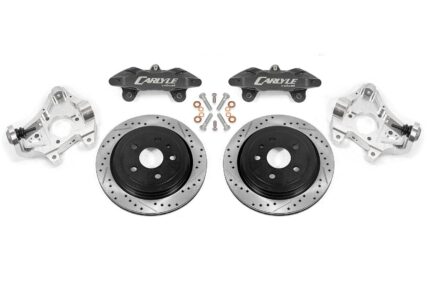 17" Conversion Kit by Carlyle Racing, Drilled and Slotted Rotors, Black Calipers BMR Suspension لـ Corvette 2014-2019